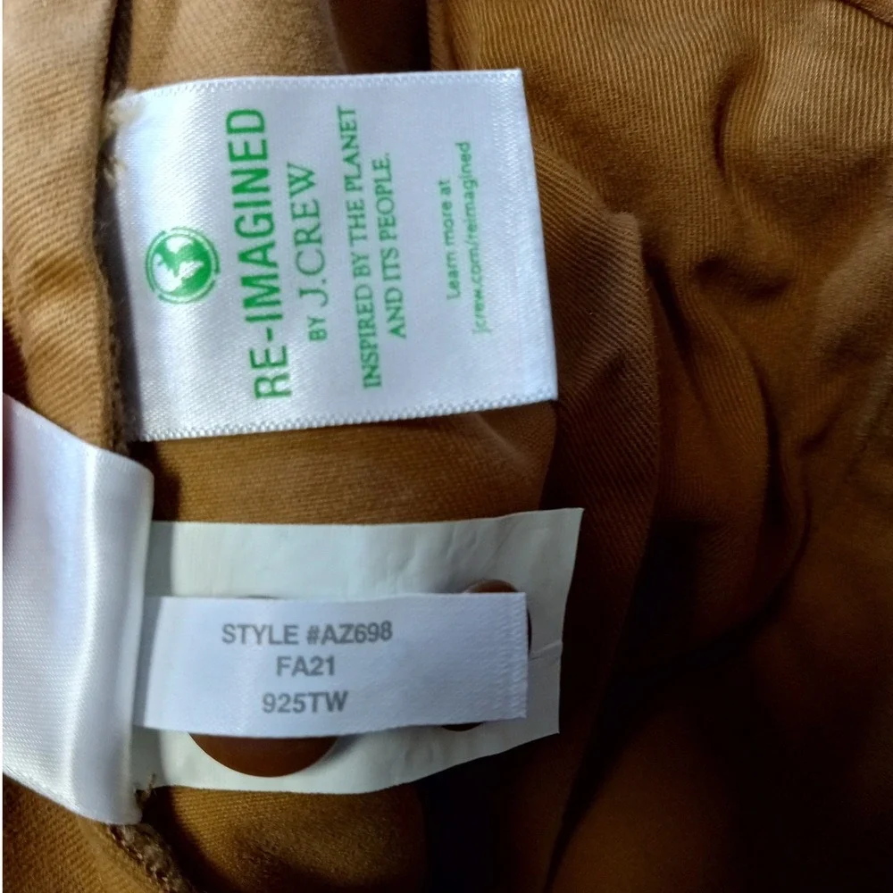 Wallace & Barnes Officer Chino Mens 32x30 Brown Selvedge Cotton Field Trousers